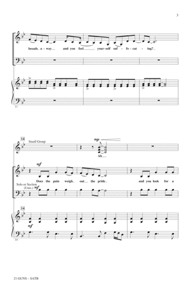 21 Guns (from Green Day's American Idiot) (arr. Roger Emerson)