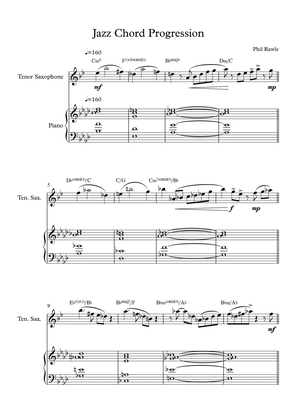 Jazz Chord Progression - Tenor Sax