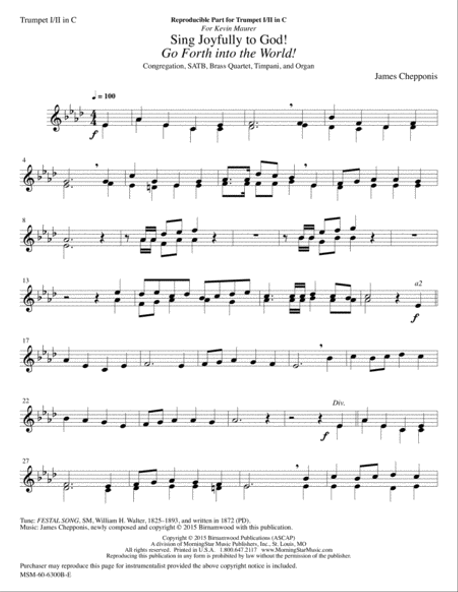 Sing Joyfully to God! Go Forth into the World! Choir scores gallery preview page 3