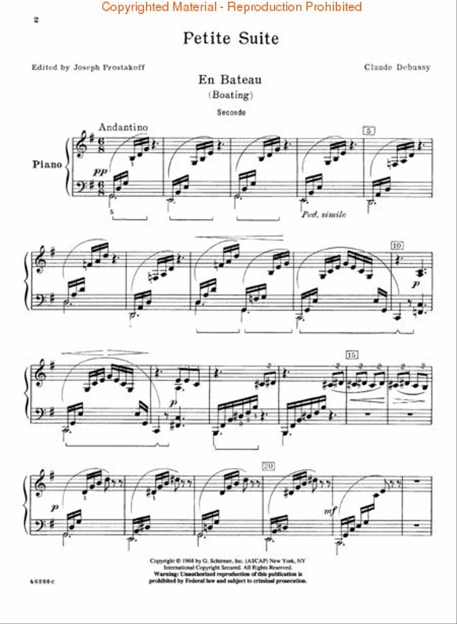 Petite Suite Piano Duet scores gallery preview page 3