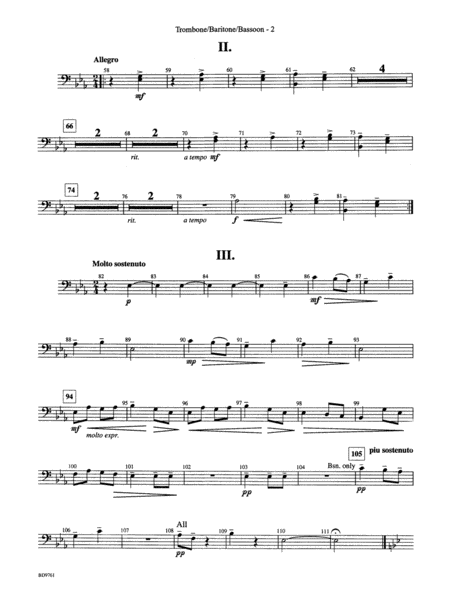 Bartók Suite (from For Children): 1st Trombone