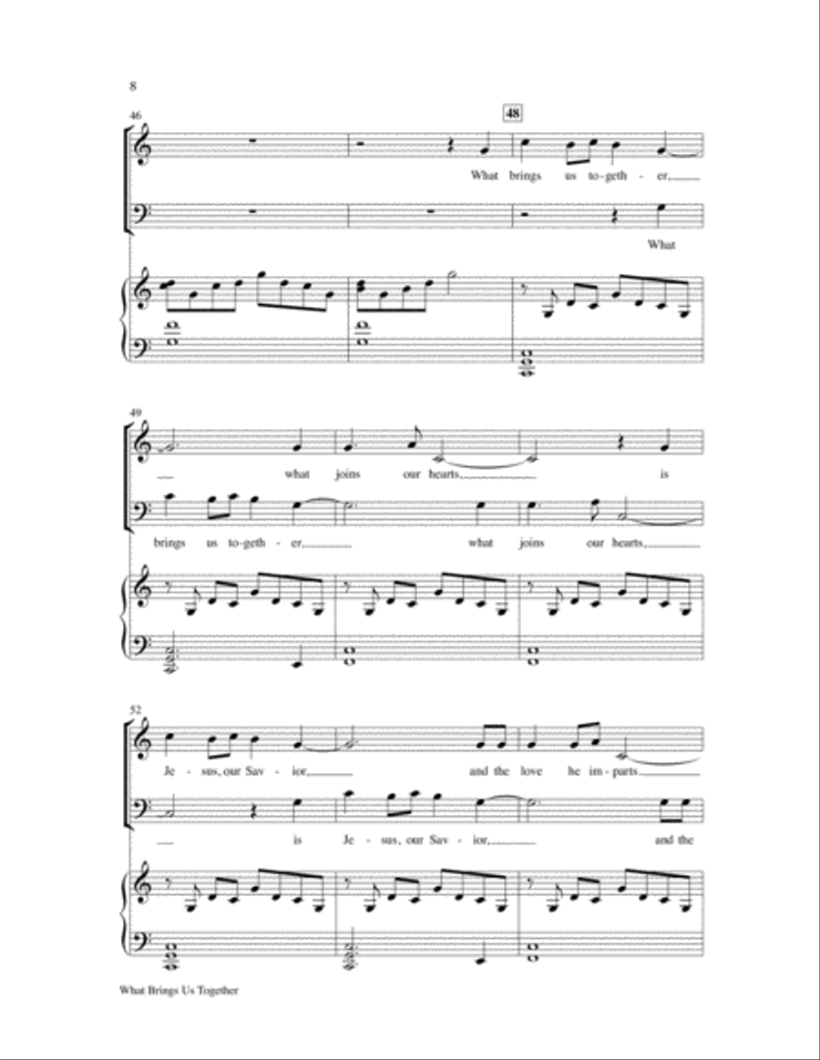 What Brings Us Together What Brings Us Together 4-Part scores gallery preview page 9
