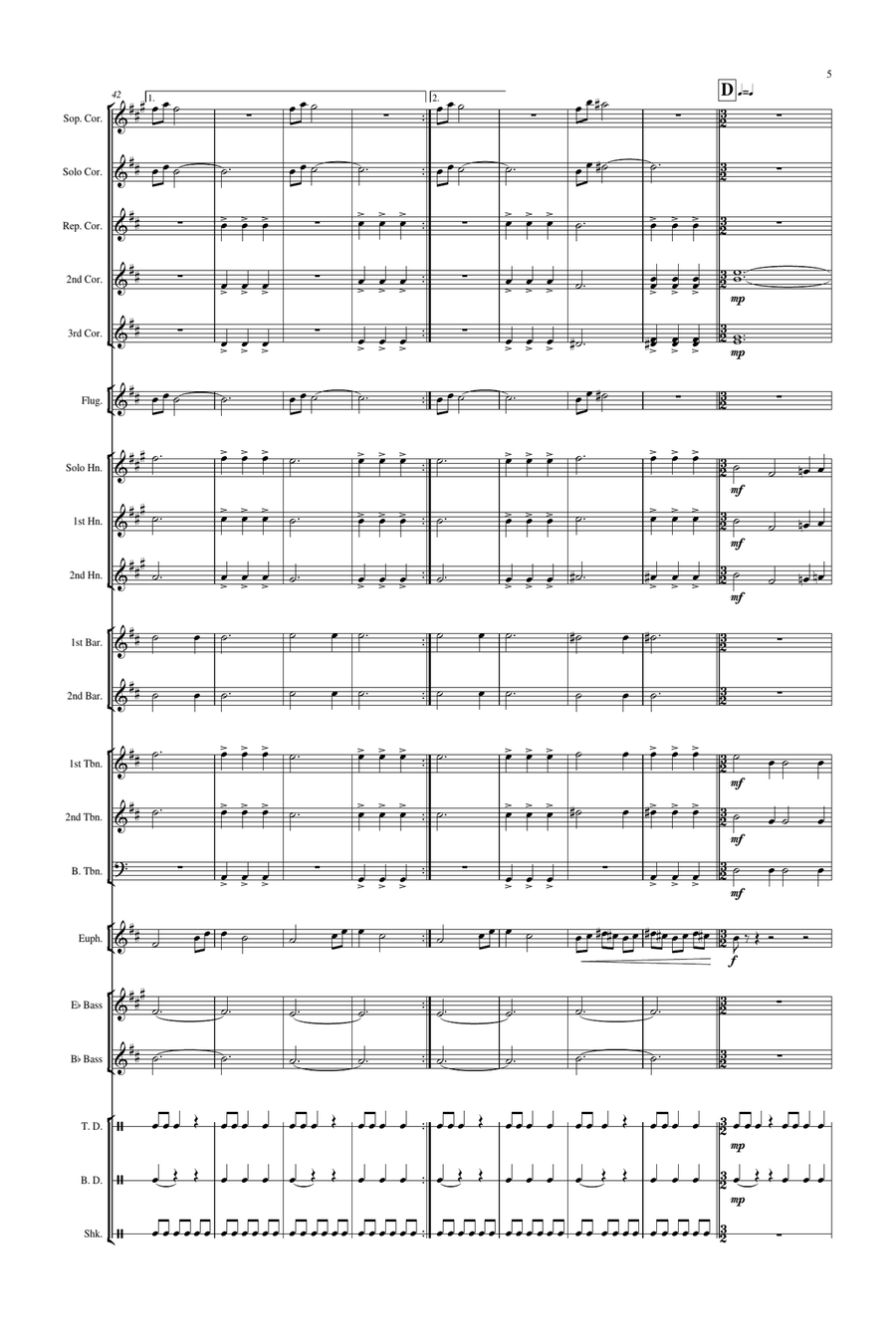 Mhysa Brass Band scores gallery preview page 6