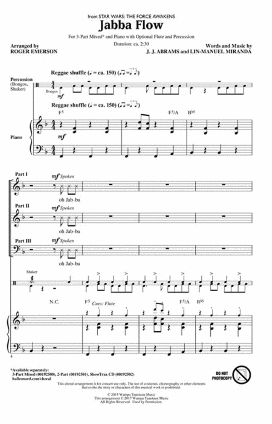 Jabba Flow Choir scores gallery preview page 2