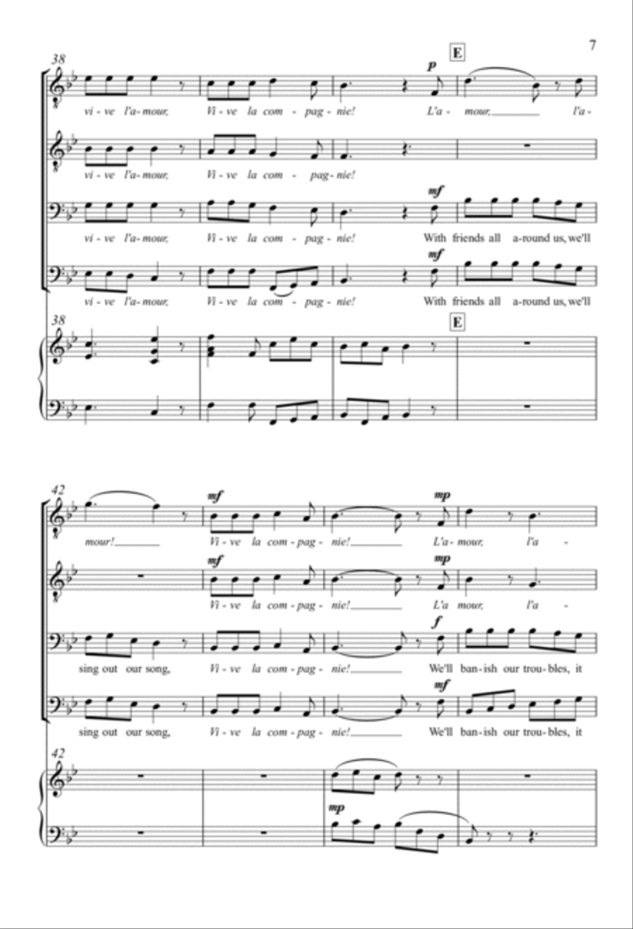 Vive l'Amour TTBB scores gallery preview page 5