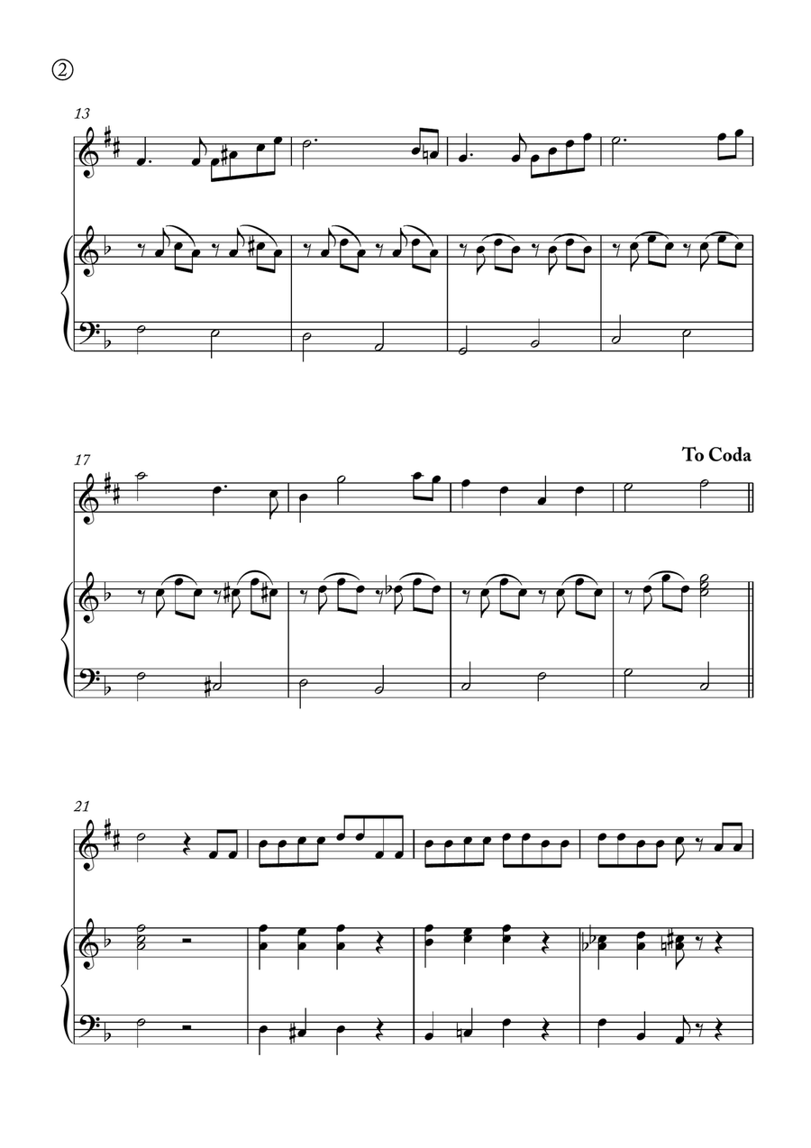 Hymne A L'amour Alto Saxophone scores gallery preview page 2