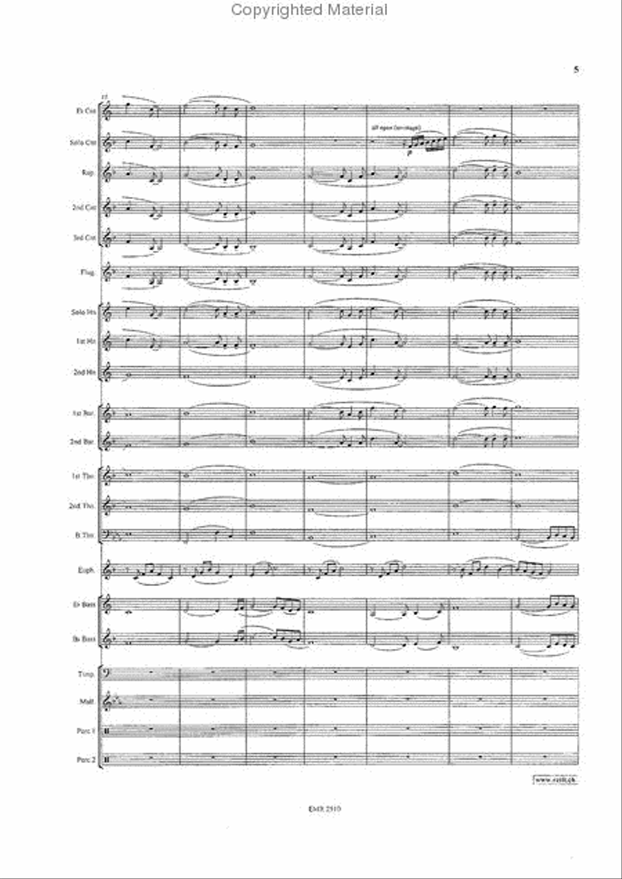 Dances With Wolves Brass Band scores gallery preview page 5