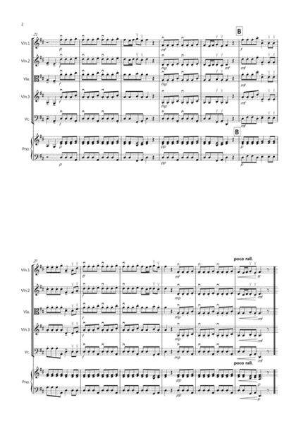 Autumn "four seasons" for String Quartet by David Burndrett String Quartet - Digital Sheet Music