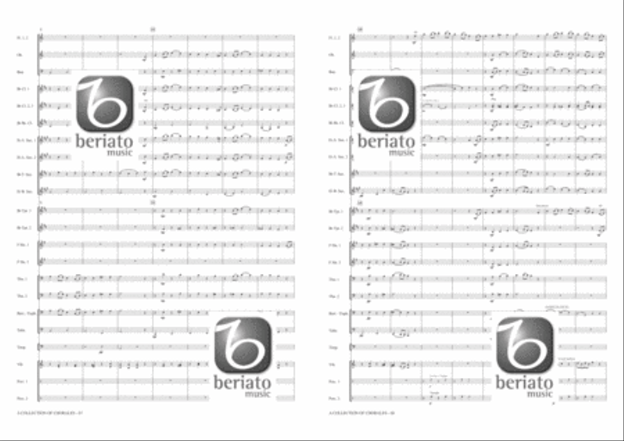 A Collection of Chorales Concert Band scores gallery preview page 35
