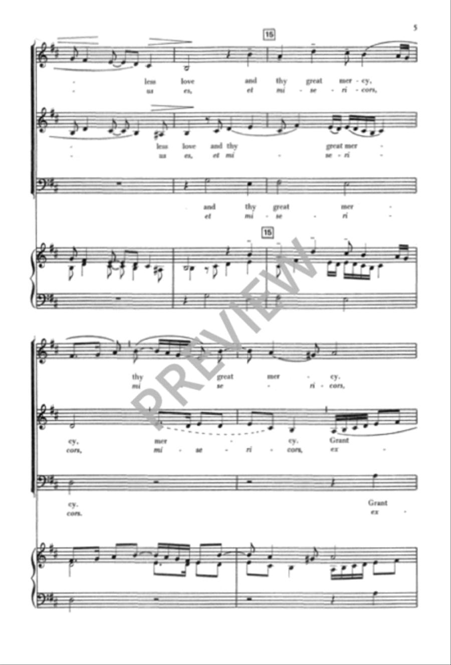 Hear Us, O Lord Hear Us, O Lord 3-Part scores gallery preview page 6