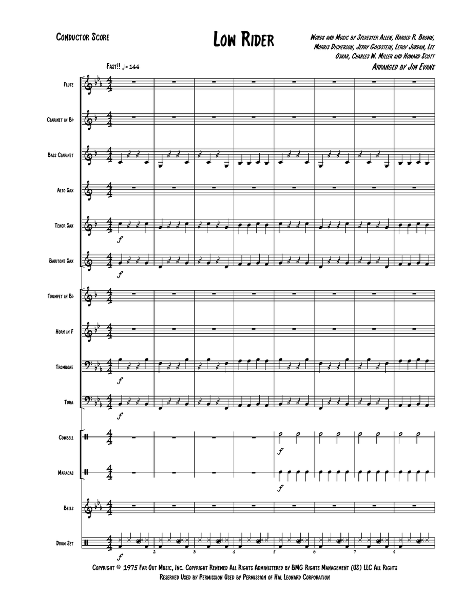 Low Rider Small Ensemble scores gallery preview page 1
