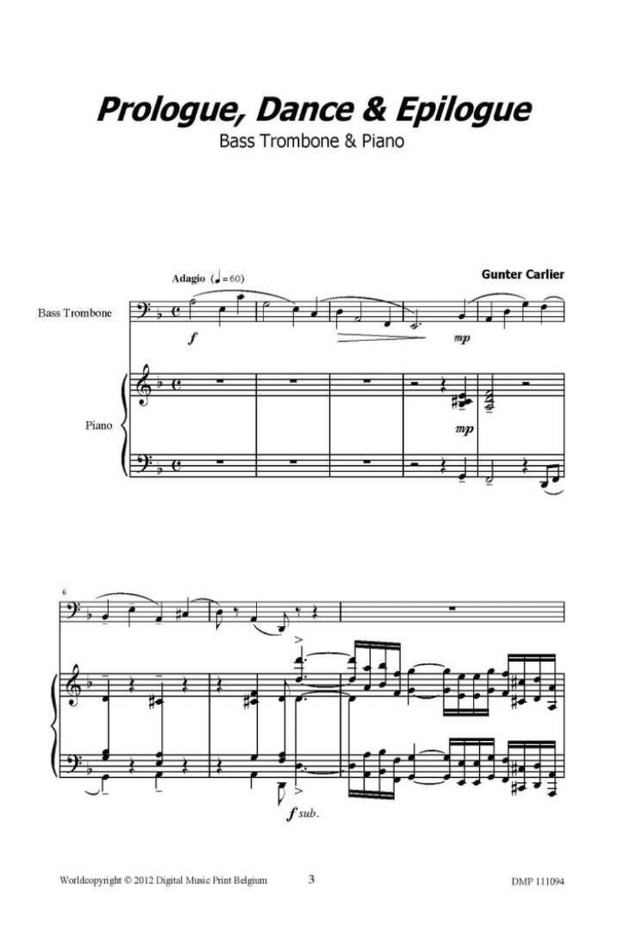 Prologue, Dance & Epilogue Bass Trombone scores gallery preview page 2