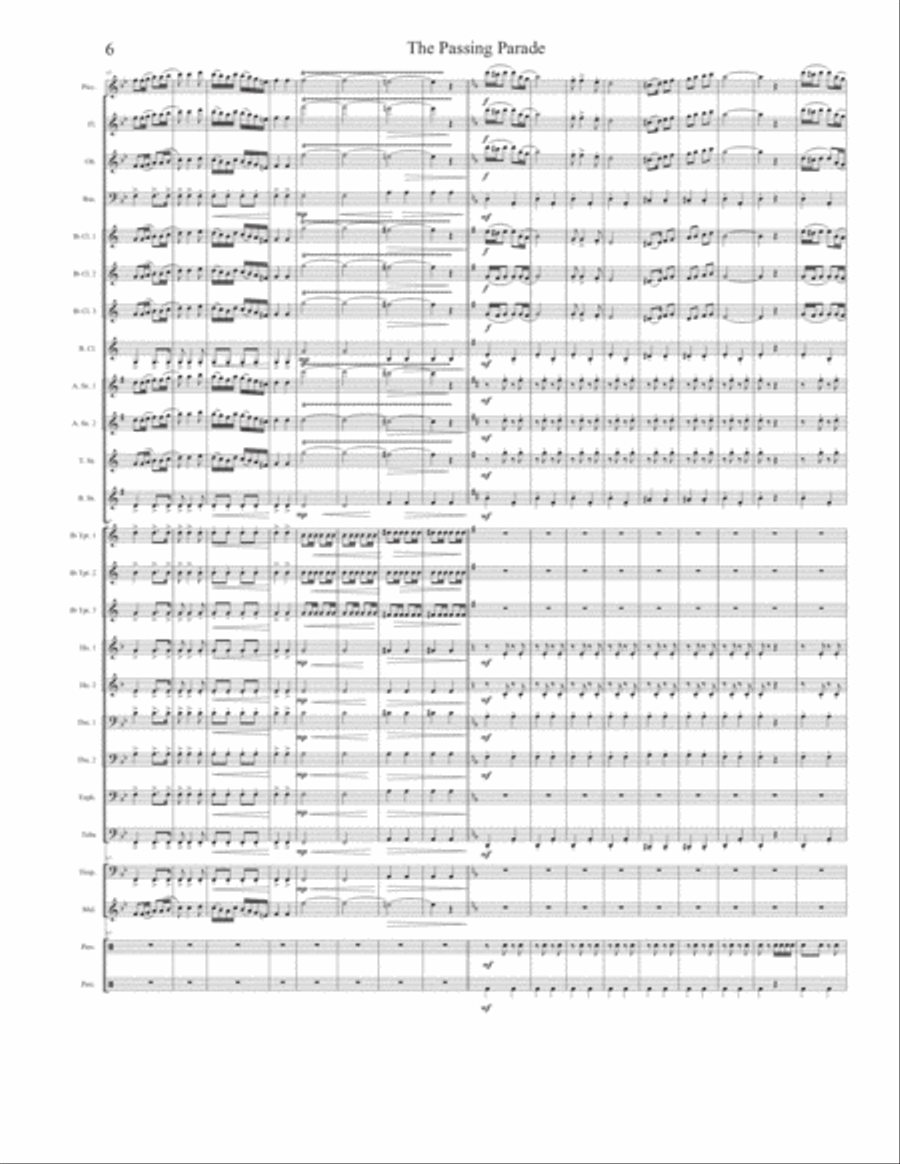 The Passing Parade (Concert March) Concert Band scores gallery preview page 6