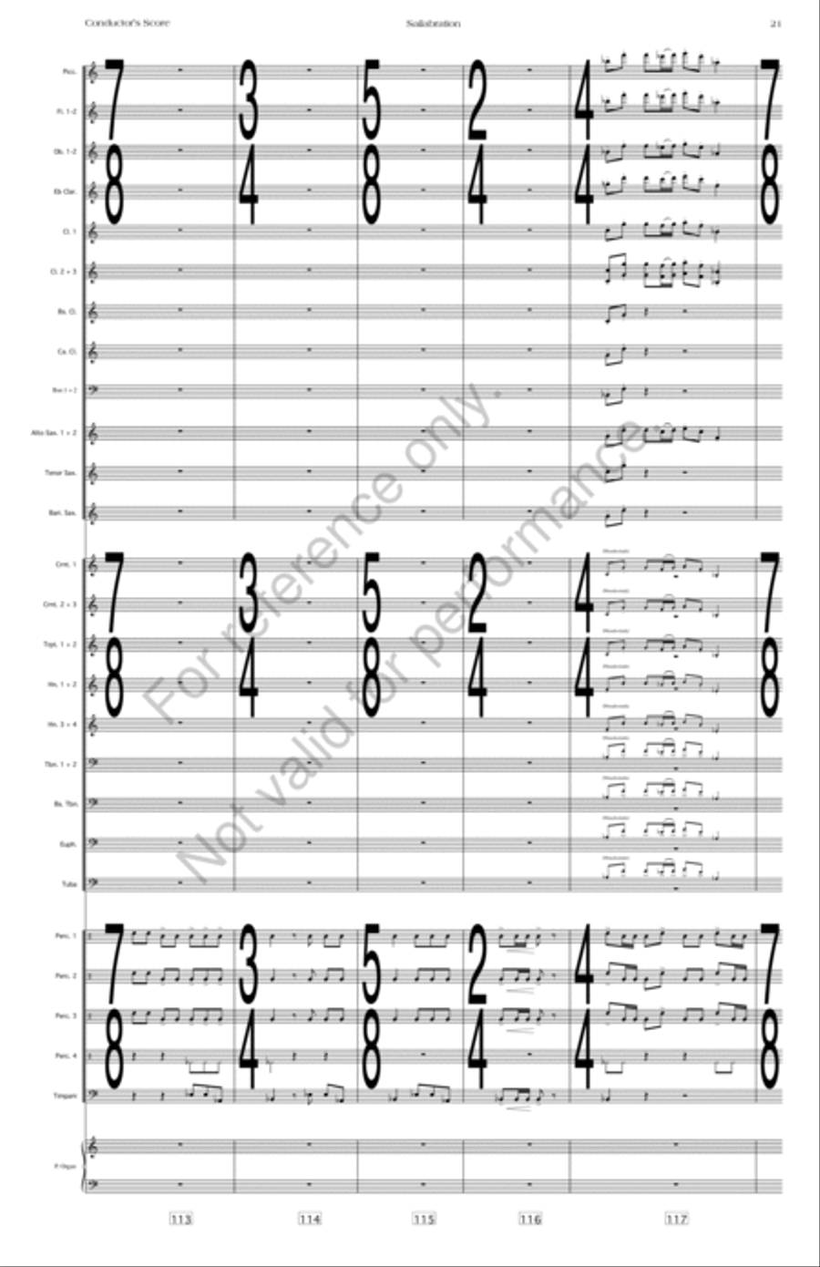Sailabration Concert Band scores gallery preview page 24
