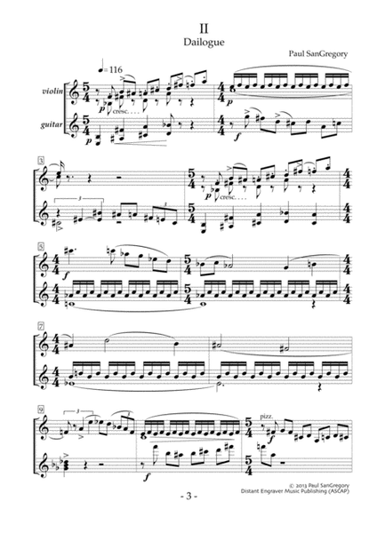 Lightly Suite (for violin and guitar)