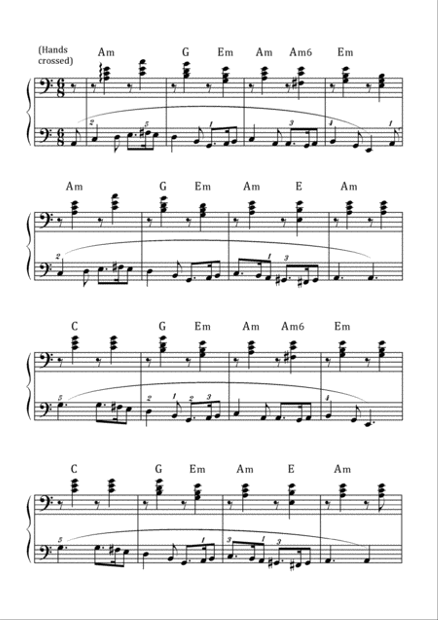 Greensleeves Variations Piano Solo scores gallery preview page 2