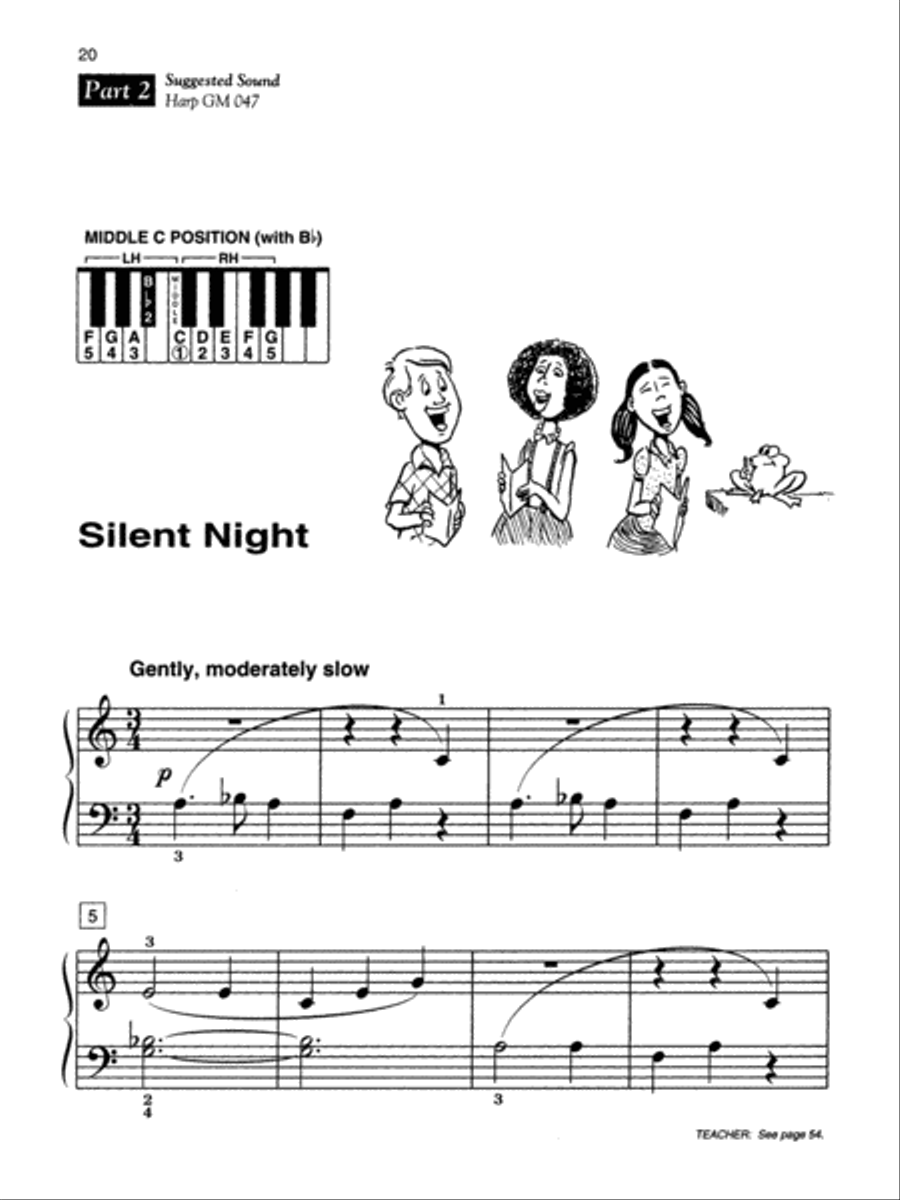Alfred's Basic Piano Course: Merry Christmas! Ensemble, Level 1B 4-Part scores gallery preview page 4