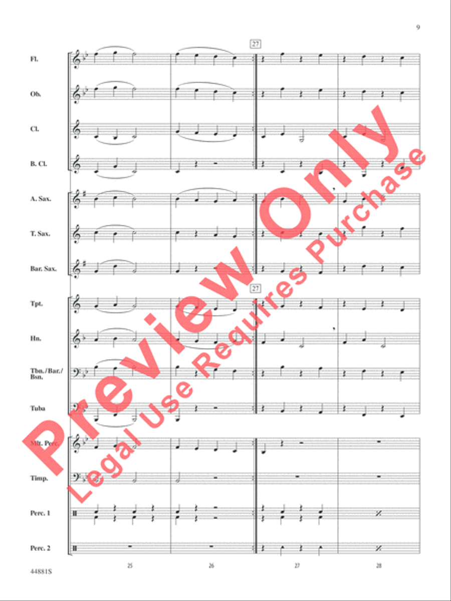 The Fox Concert Band scores gallery preview page 9