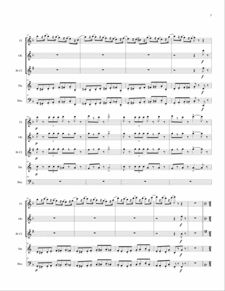 A Night at the Ballet - The Nutcracker for Woodwind Quintet Woodwind Quintet scores gallery preview page 5