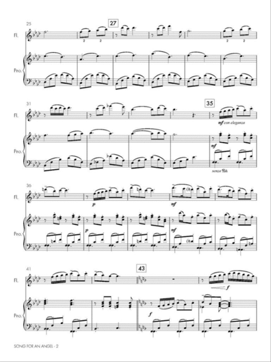 Song for an Angel Flute Solo scores gallery preview page 4