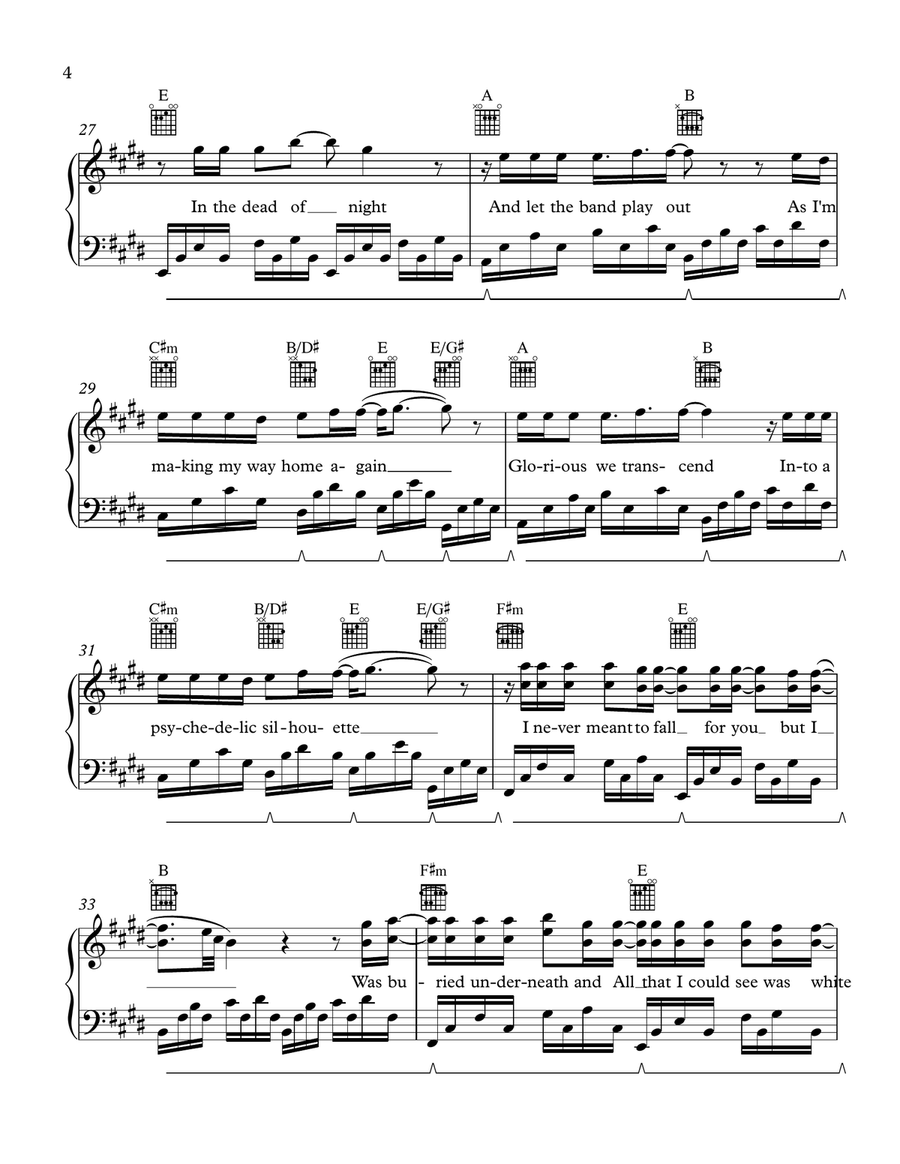 Salvation Piano, Vocal scores gallery preview page 4