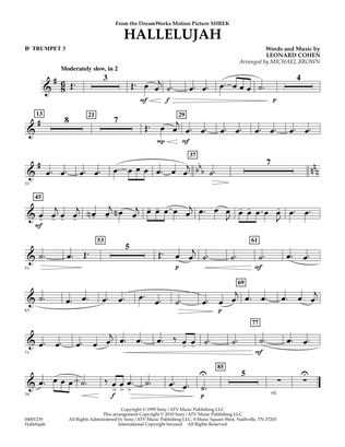 Hallelujah - Bb Trumpet 3