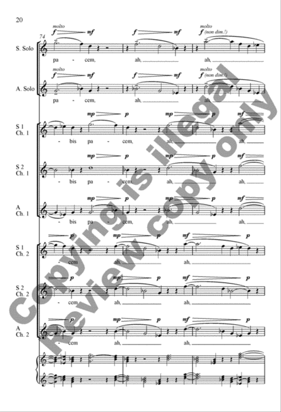 Dona nobis pacem SSA scores gallery preview page 39