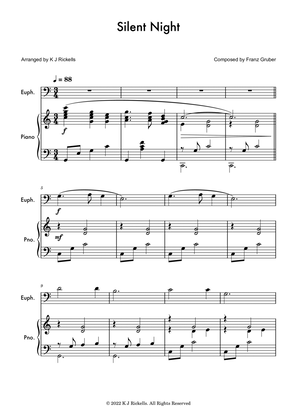 Silent Night - Baritone/Euphonium (bass clef)