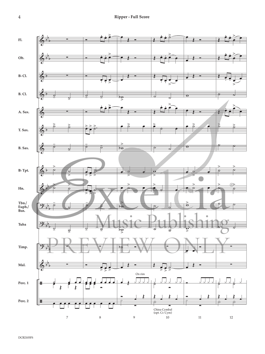 Ripper (Score) Concert Band scores gallery preview page 5