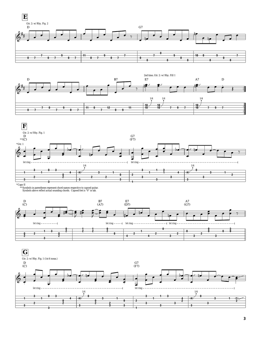 Galloping On The Guitar Electric Guitar scores gallery preview page 3