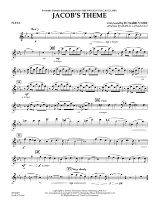 Jacob's Theme (from The Twilight Saga: Eclipse) - Flute