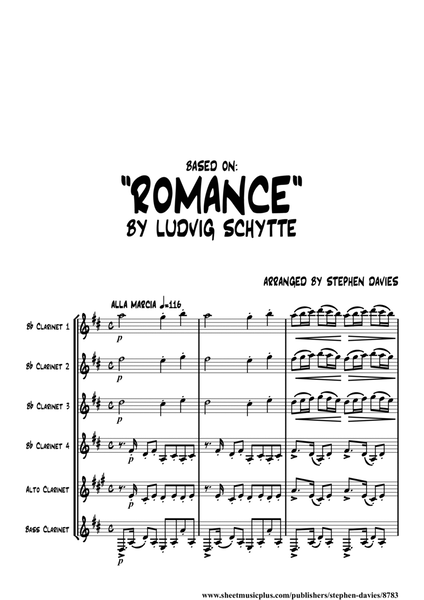 'Romance' by Ludvig Schytte for Clarinet Sextet. image number null