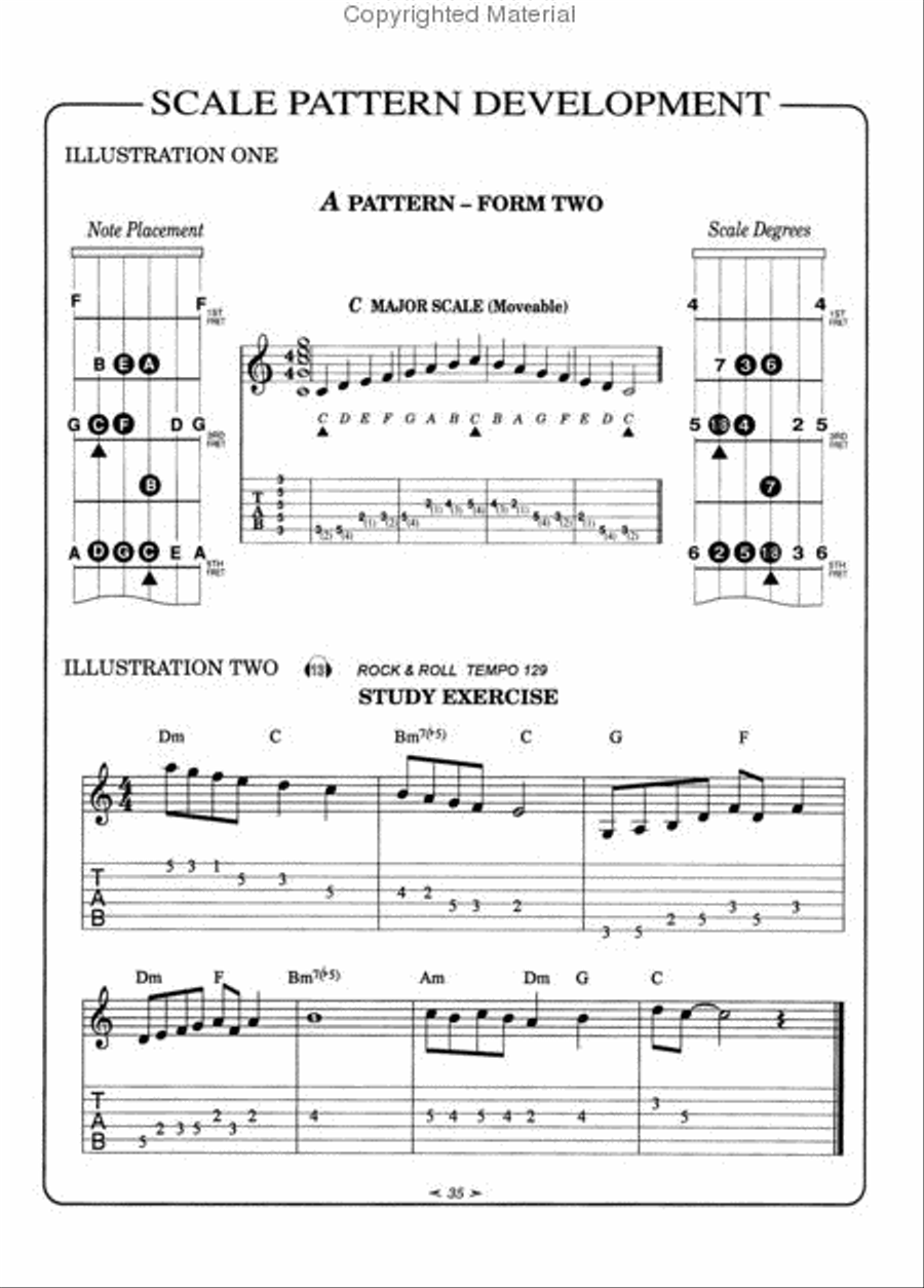 Scales over Chords Scales over Chords Guitar Tablature scores gallery preview page 3