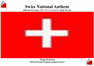 Book cover for Swiss National Anthem for String Orchestra (MFAO World national Anthem Series)