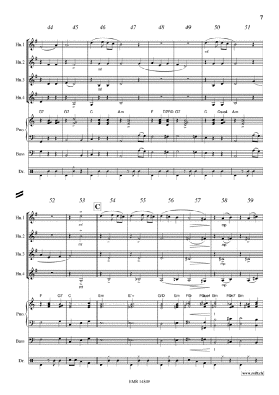 Frere Jacques Horn scores gallery preview page 7