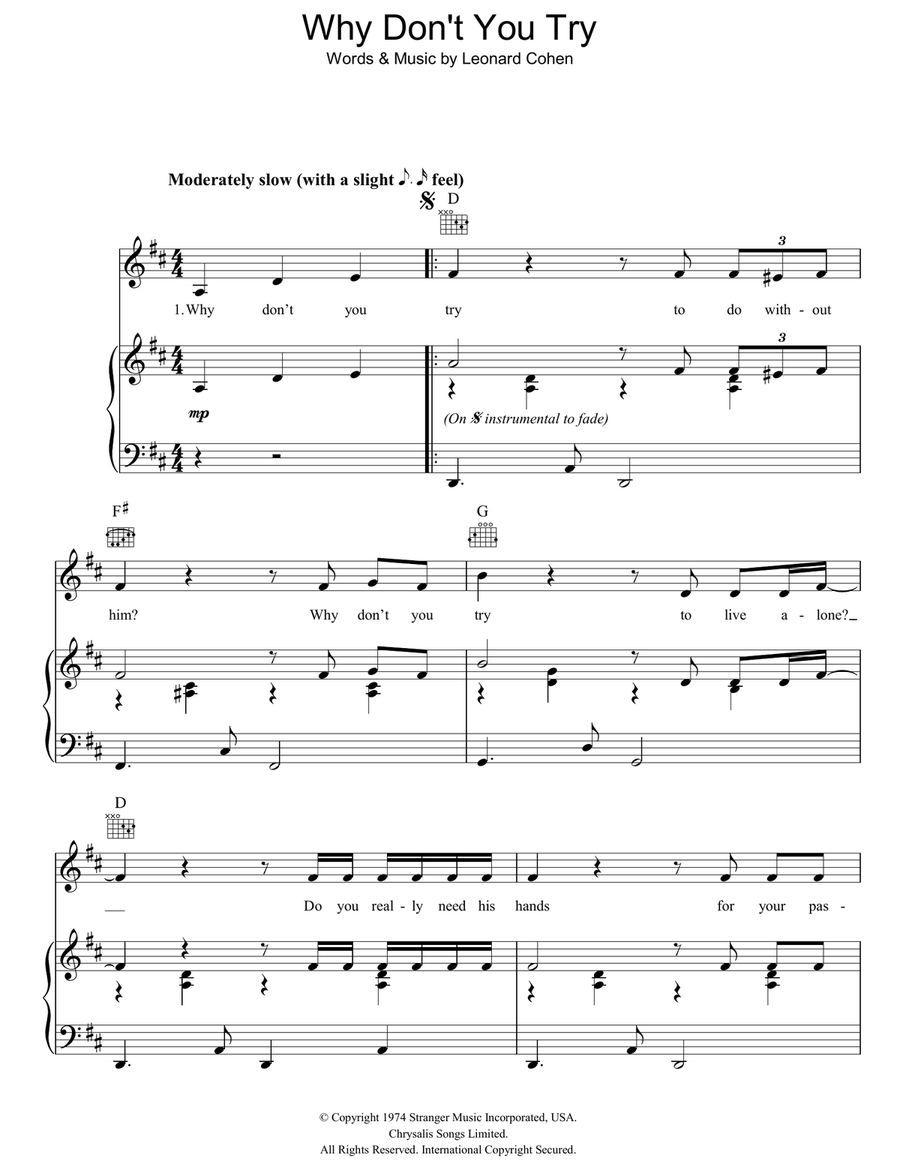 Why Don't You Try Guitar scores gallery preview page 1