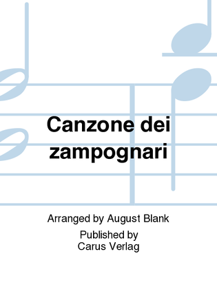 Book cover for Canzone dei zampognari