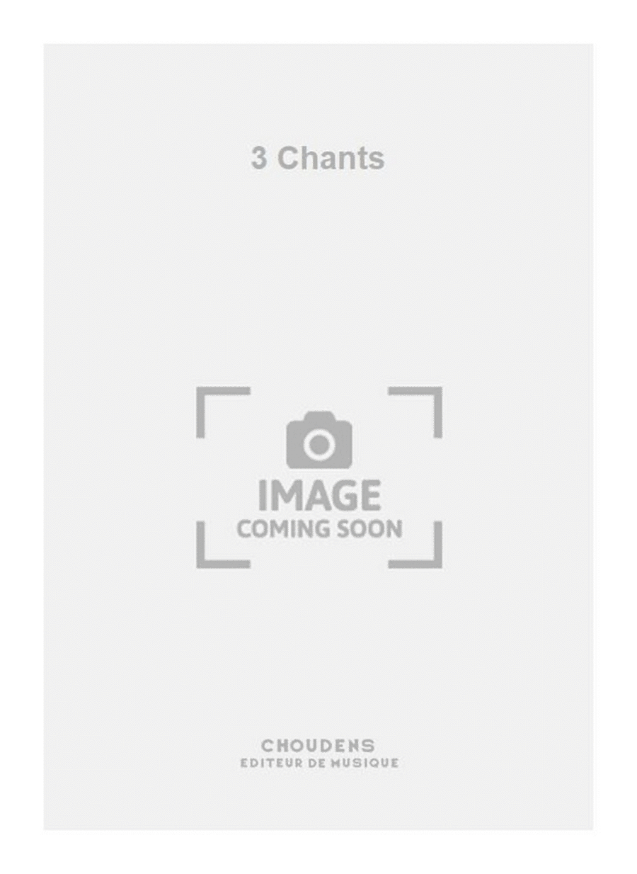 3 Chants Voice Solo scores gallery preview page 1
