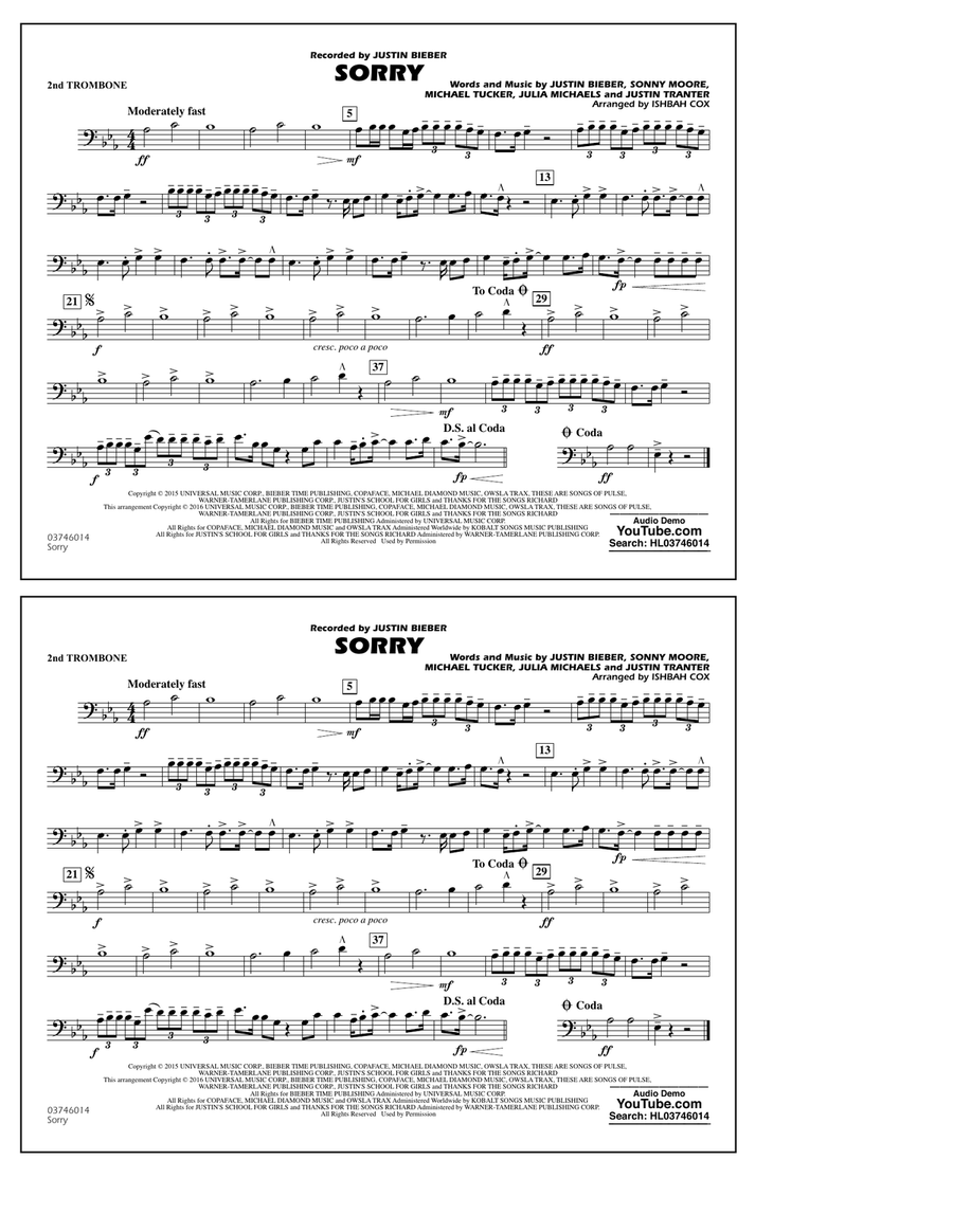 Sorry - 2nd Trombone