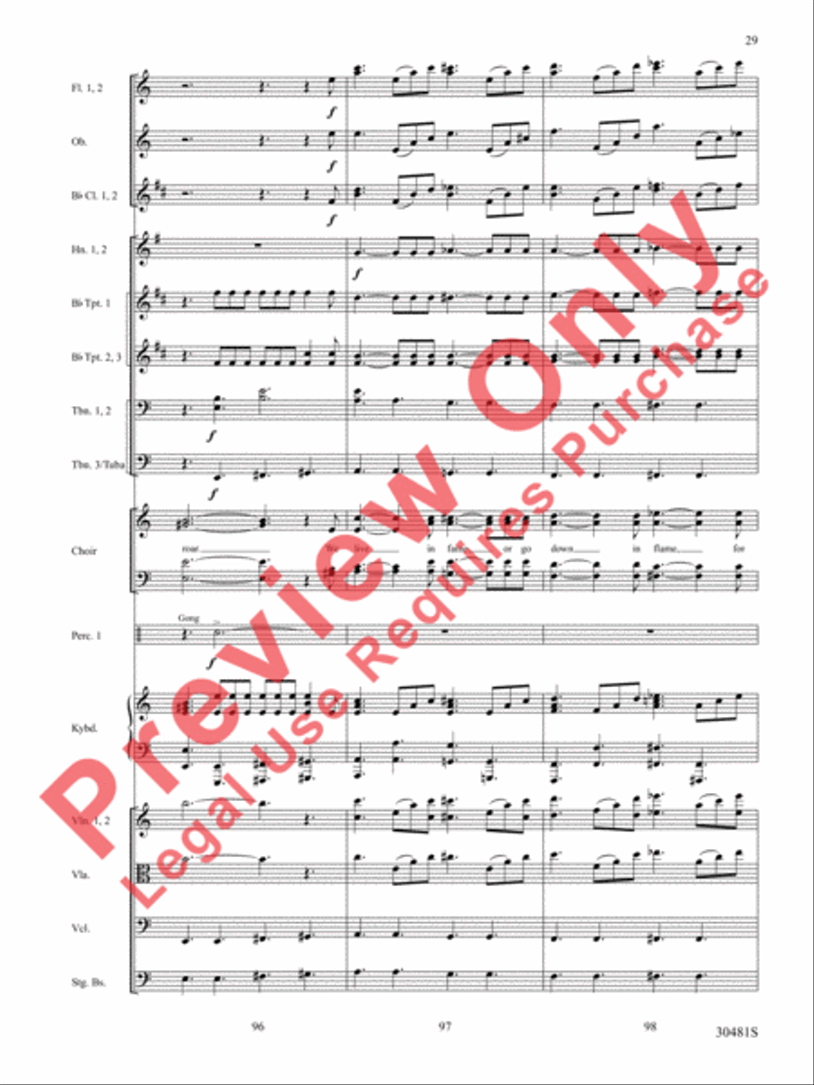 A Tribute to the Armed Services (A Medley) Choir scores gallery preview page 30