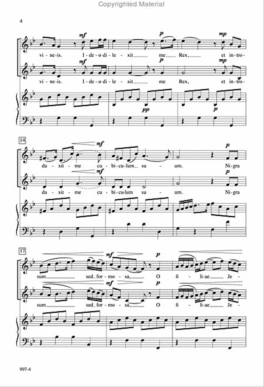 Nigra sum - SA Octavo SA scores gallery preview page 3