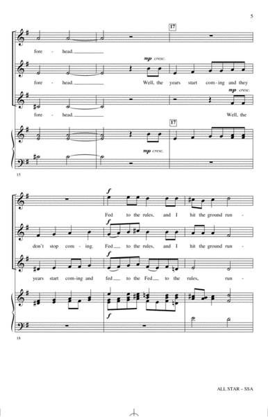 All Star (As an English Madrigal) (arr. Nathan Howe)