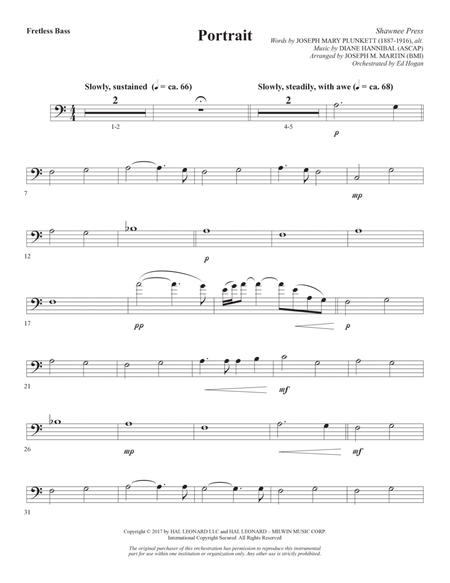 Portrait (Large Ensemble) (arr. Joseph M. Martin) - Fretless Bass