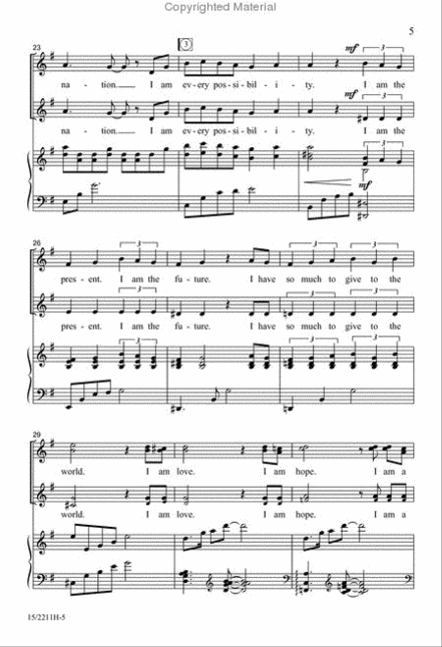 <br>Sheet music extract