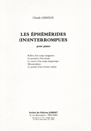 Book cover for Les Ephemerides Interrompus