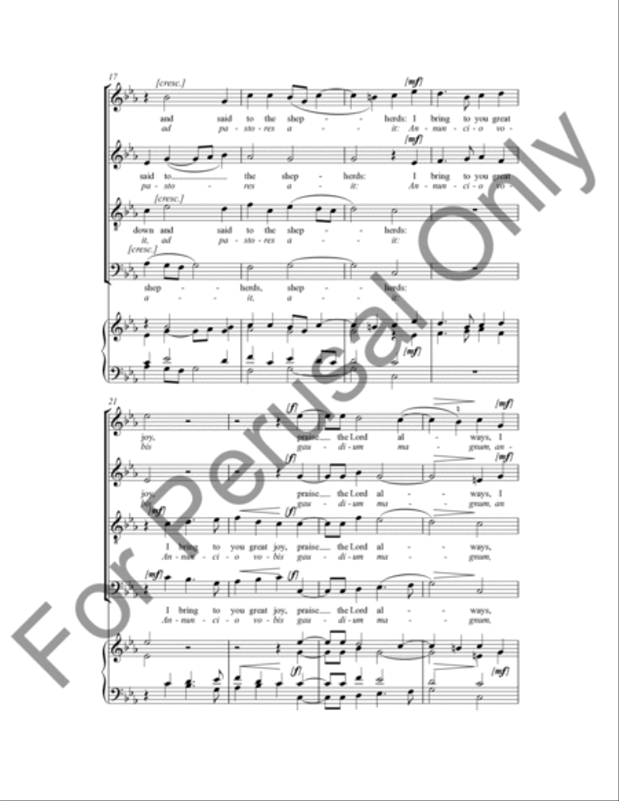 All Rejoiced When The Angel Came Down 4-Part scores gallery preview page 4