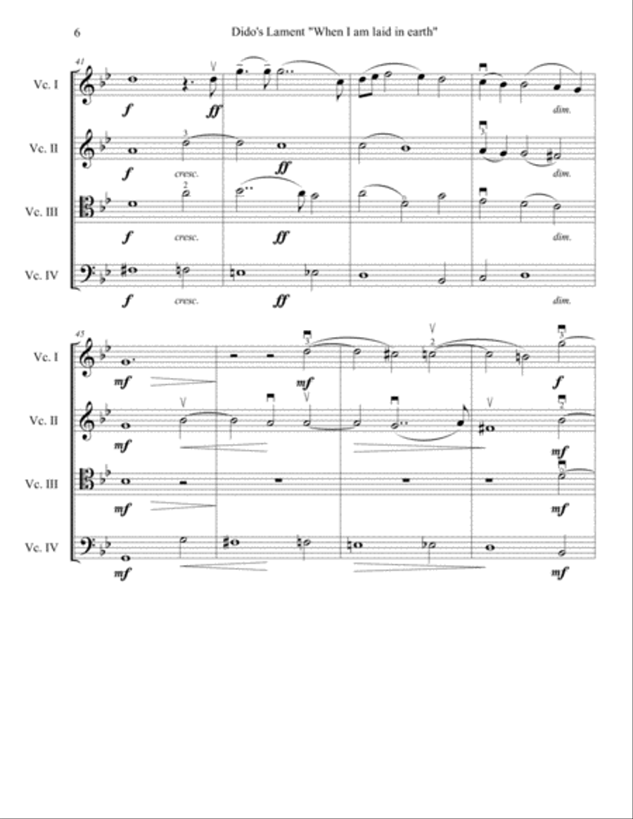 Henry Purcell, Dido's Lament 