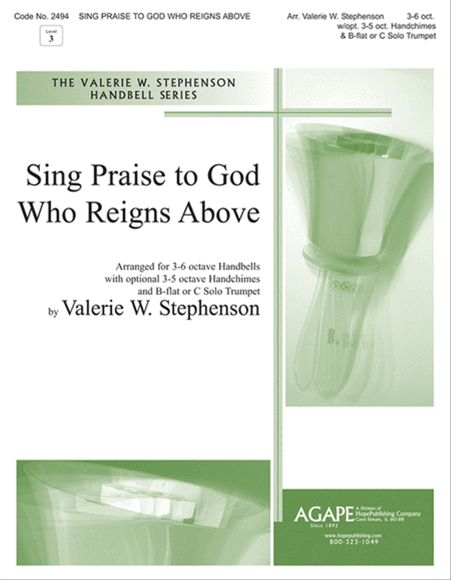 Sing Praise to God Who Reigns Above 5-Octaves scores gallery preview page 1