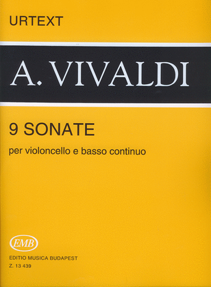 Book cover for 9 Sonatas For Cello And Piano