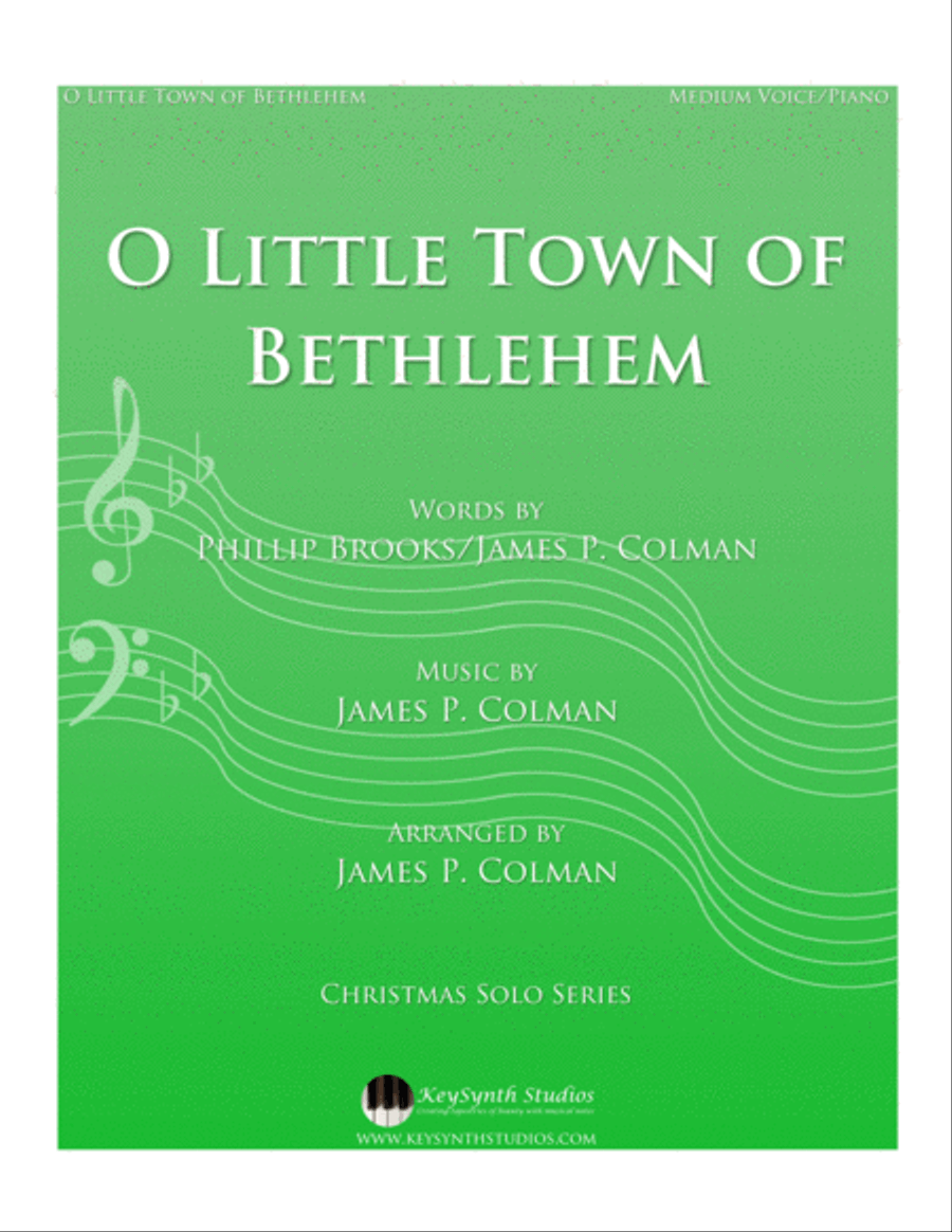 O Little Town of Bethlehem Medium Voice scores gallery preview page 1
